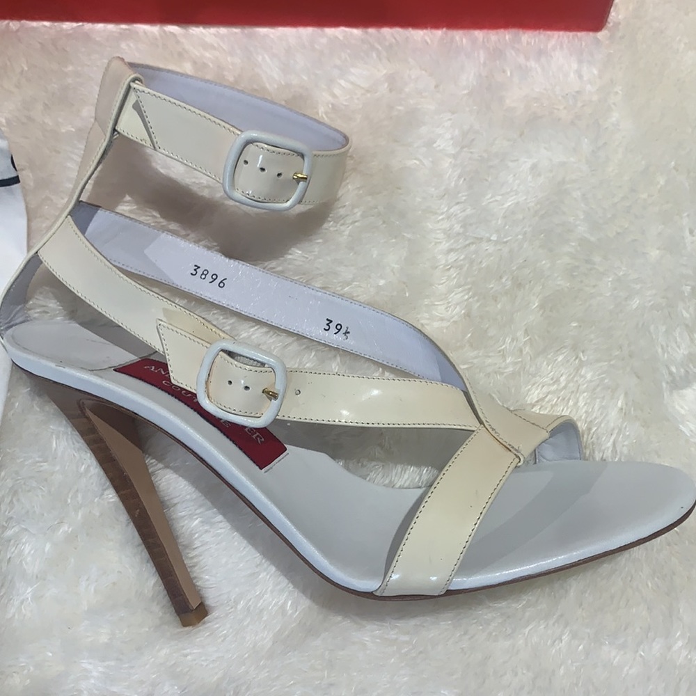 Andrea Pfister Nude Strappy Heels